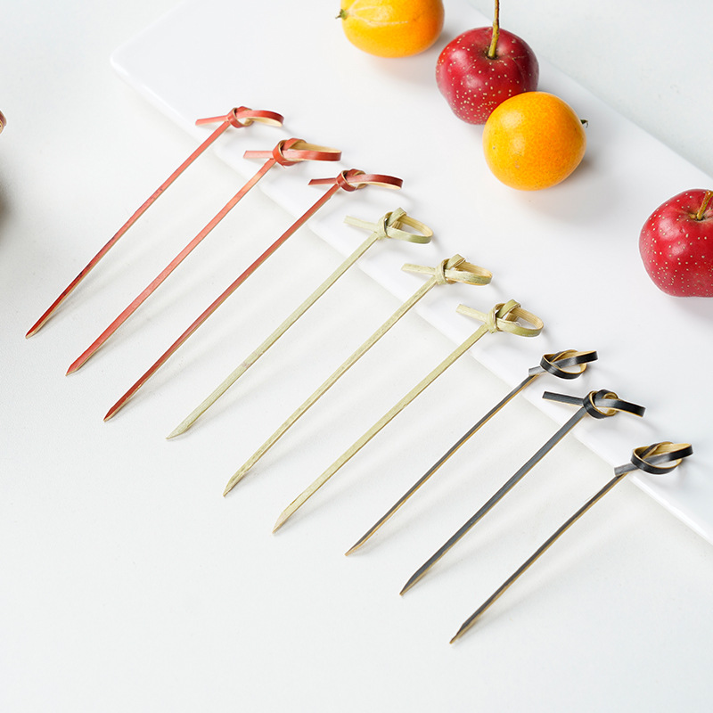 Bambusblumendesign Fruchtfleisch Picks