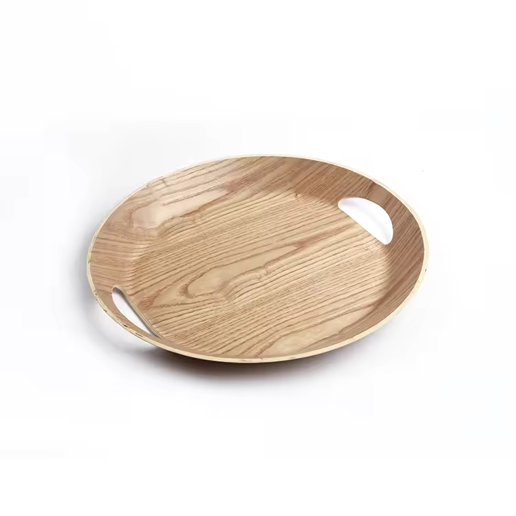 Custom gestaltete Willow -Holzkost -Servierschale
