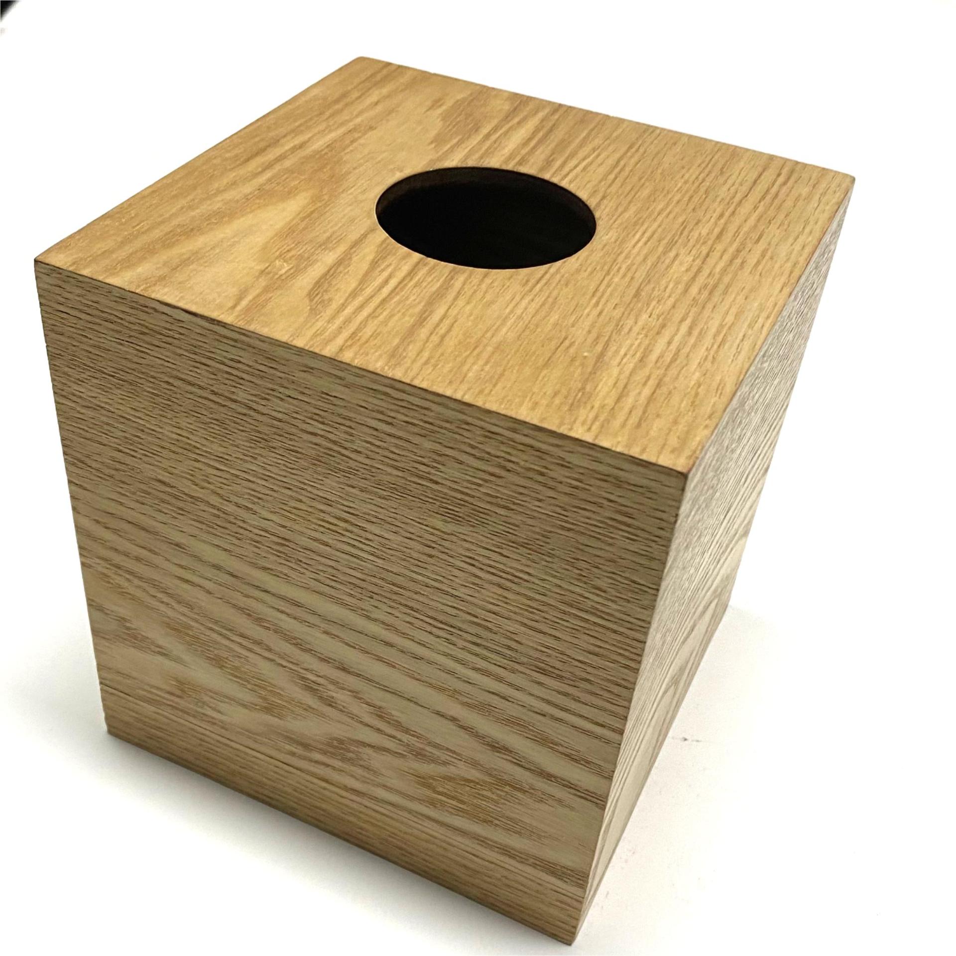 Hölzerne Quadrat -Taschentuchbox 