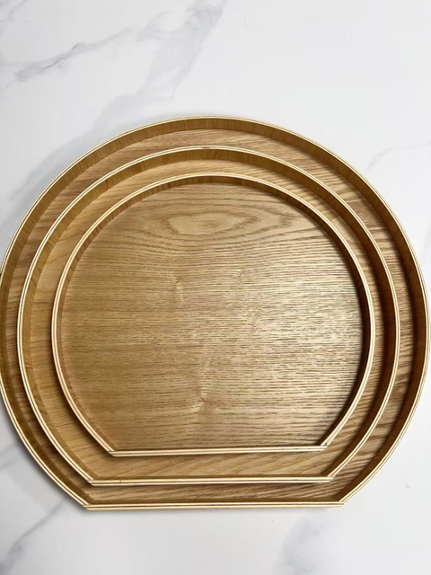 Holzbrot -Servierschale Tee -Servierschale