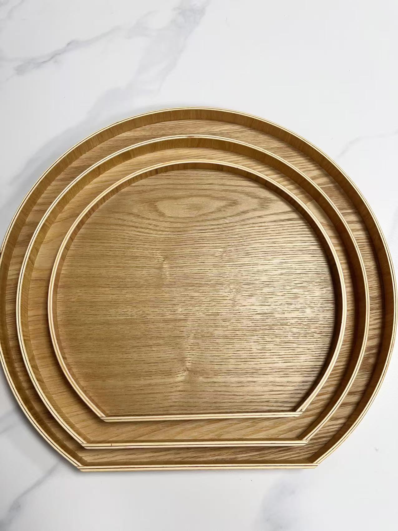 Holzbrot -Servierschale Tee -Servierschale