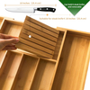 Bambus erweiterbarer Utensil Organizer mit Messerblock