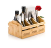 Bambus Utensilhalter Bambus -Picknickkorb mit Griff