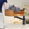 Ovale Katzenhängematte 360 ​​° Drehung und einstellbare Höhe Katzenbettschreibtisch