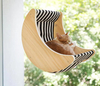 Leistungsstarker Saugnapfbecher -Katze Fenster Sitz in Innenkatzenbett Barsch mit gestreiftem Design