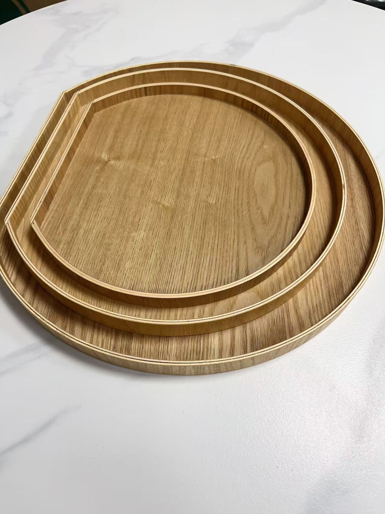 Holzbrot -Servierschale Tee -Servierschale