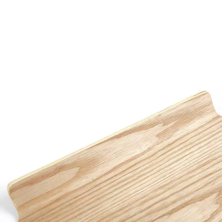 Große quadratische Form Fruchtbrot Weiden Holz Servierschale