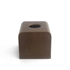 Customisierte kleine schlichte Walnuss -Holzlack Vintage Square Luxury Servietten -Servietten -Tissue -Box