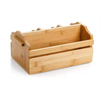 Bambus Utensilhalter Bambus -Picknickkorb mit Griff