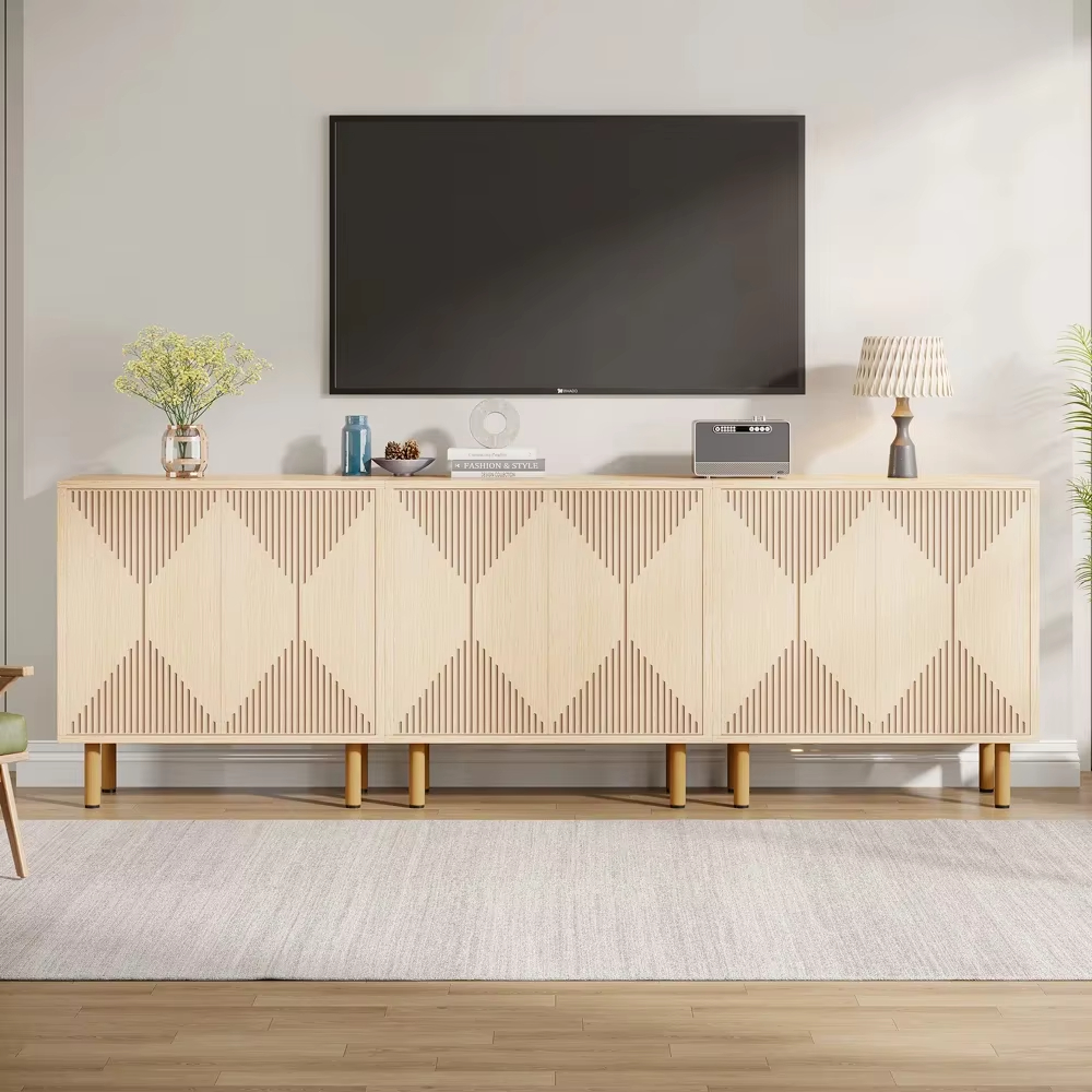 Elegant Modern Cabinet with Geometric Design