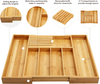 Bambus erweiterbarer Utensil Organizer mit Messerblock