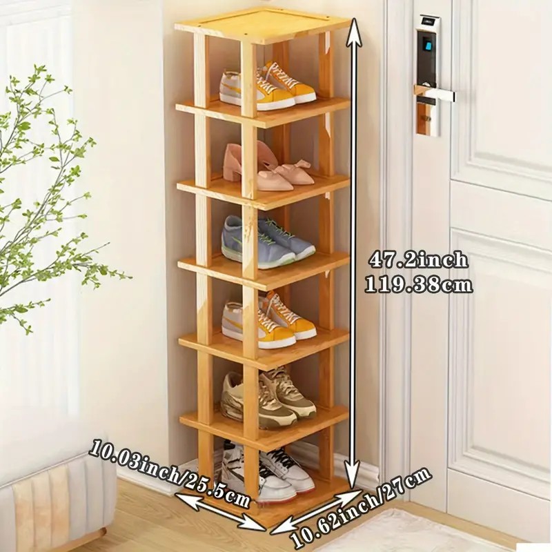 8-Tier-Bambusschuhregal
