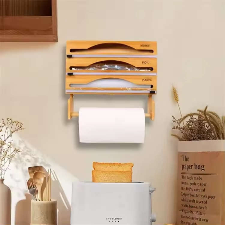 Roll -Wrap -Dispenser Küchenpackspender mit Cutter und Etiketten