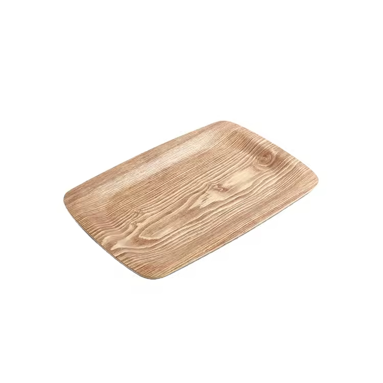 Werksauslass Hochwertiges stapelbares Tabellengeschirr Rechteck Willow Hollow Holden Serving Tablett für Buffet -Abendessen Geschirr