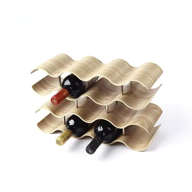 12 Flaschenweinregal Displayhalter Holz Tischdekoration