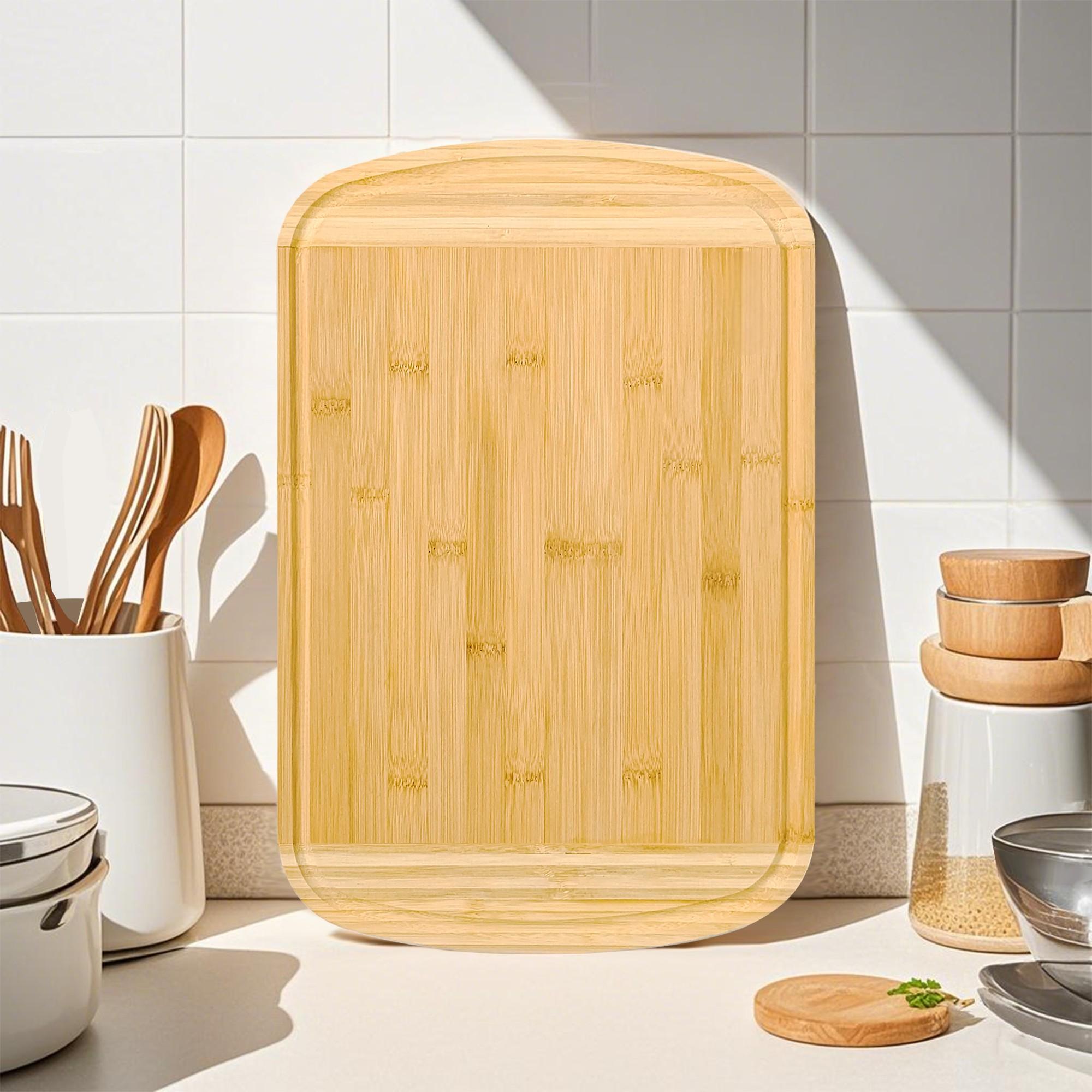 Multifunktionaler Schüttgut Küche Holzkorn schnitzen kundenspezifische Bambusschneidebrett