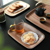 Großhandel multifunktionaler minimalistischer Walnussholz-Servierschalenplatten perfekt für Dessert und Nachmittagstee