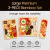 Wurstwaren -Schenkungs -Geschenkset Large Cheese Board mit Messerset