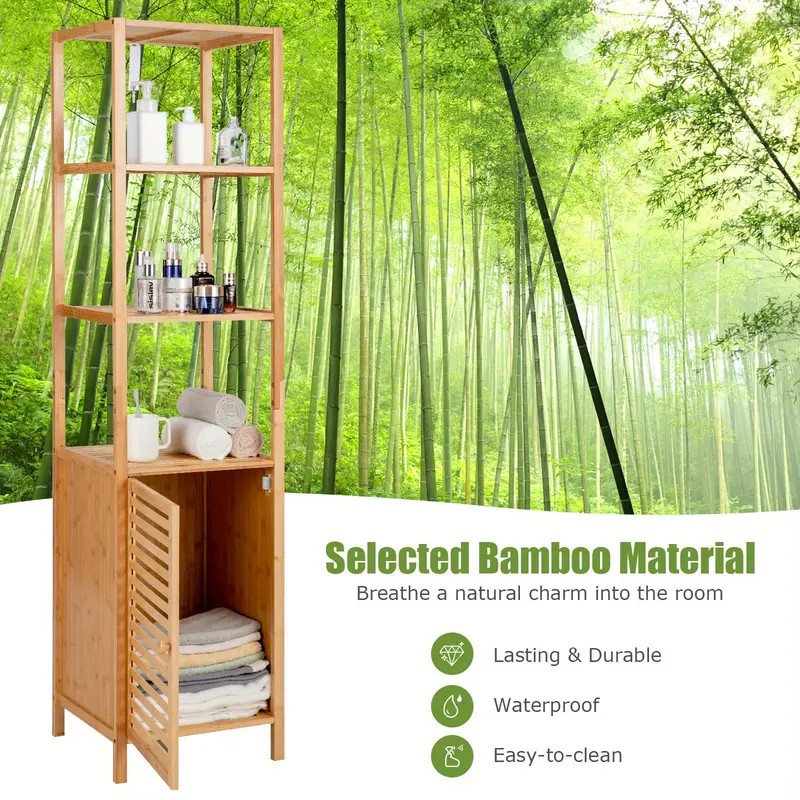 4-Tiers Bambus Badezimmerlagerung