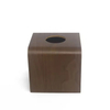 Customisierte kleine schlichte Walnuss -Holzlack Vintage Square Luxury Servietten -Servietten -Tissue -Box