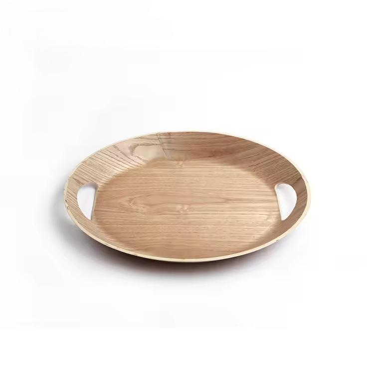 Custom gestaltete Willow -Holzkost -Servierschale
