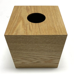 Hölzerne Quadrat -Taschentuchbox 