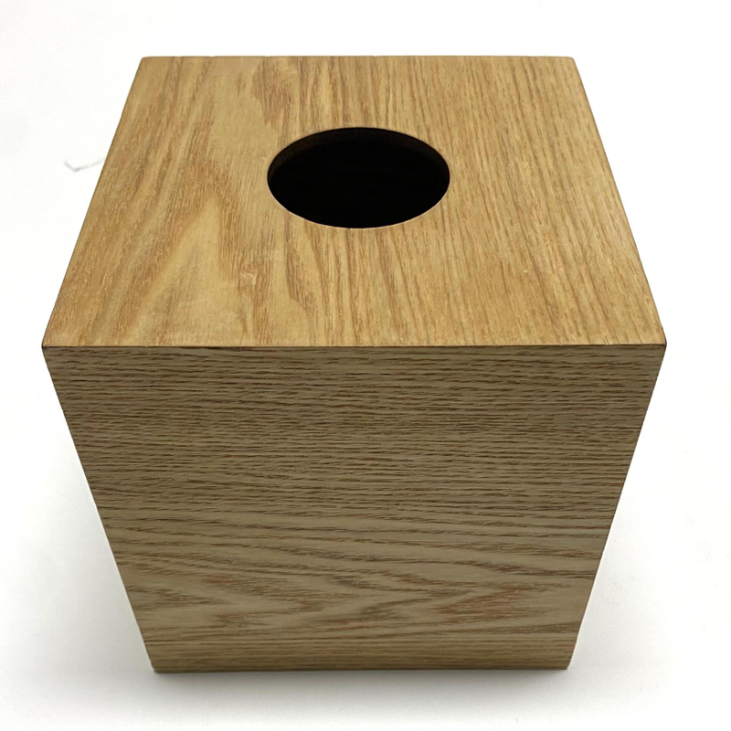 Hölzerne Quadrat -Taschentuchbox 
