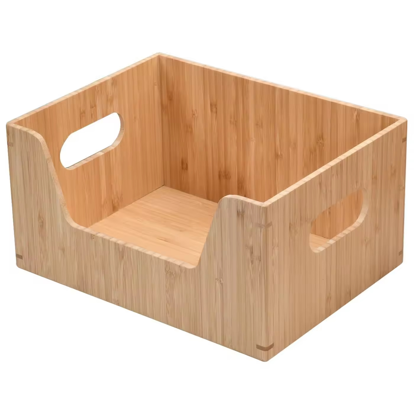 Moderne Holzhandwerkskiste mit elegantem Engelsmuster 