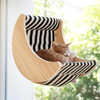 Leistungsstarker Saugnapfbecher -Katze Fenster Sitz in Innenkatzenbett Barsch mit gestreiftem Design