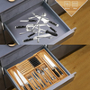 Bambus erweiterbarer Utensil Organizer mit Messerblock