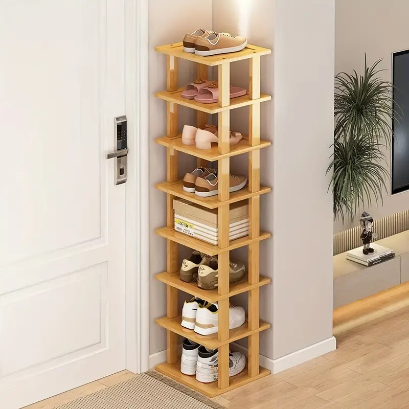 8-Tier-Bambusschuhregal