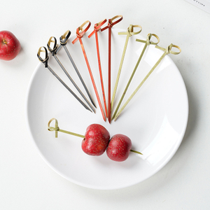 Bambusblumendesign Fruchtfleisch Picks