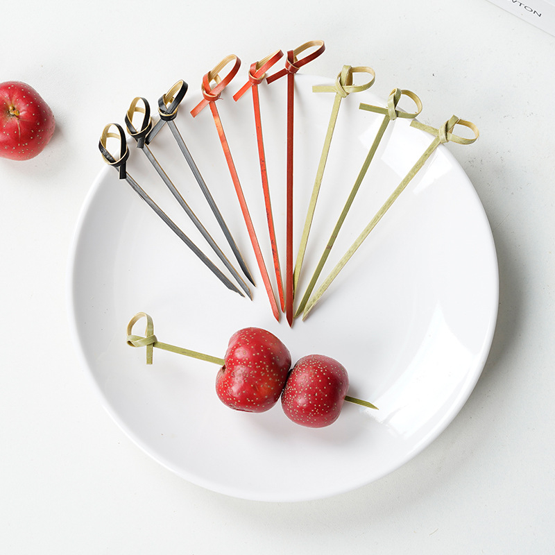 Bambusblumendesign Fruchtfleisch Picks
