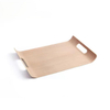 Anti -Slip -Hölzern -Snack -Servieren -Tablett mit Griffen Geschirr