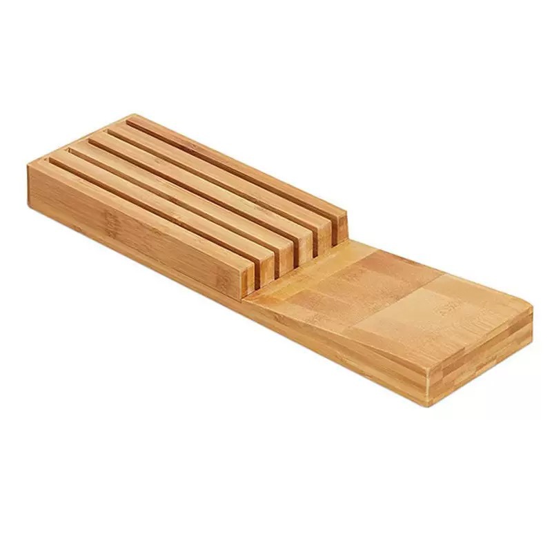 Bambusmesser im Schubladenblock, Aufbewahrung für 5 Messer, Küche, Tabletop -Organizer