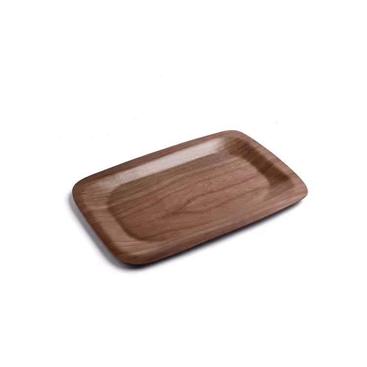 Werksauslass Hochwertiges stapelbares Tabellengeschirr Rechteck Willow Hollow Holden Serving Tablett für Buffet -Abendessen Geschirr