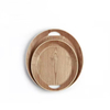 Custom gestaltete Willow -Holzkost -Servierschale