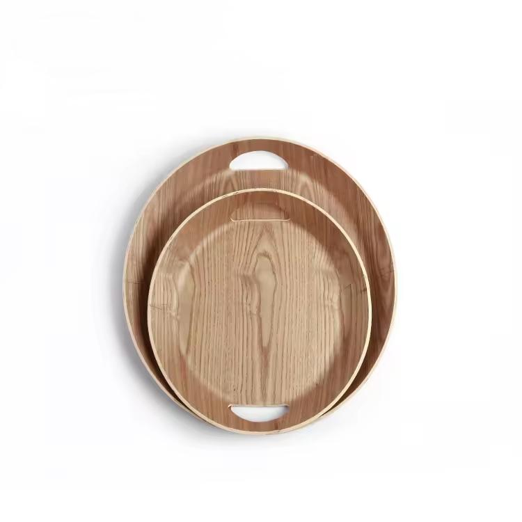 Custom gestaltete Willow -Holzkost -Servierschale