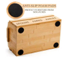 Bambus Utensilhalter Bambus -Picknickkorb mit Griff