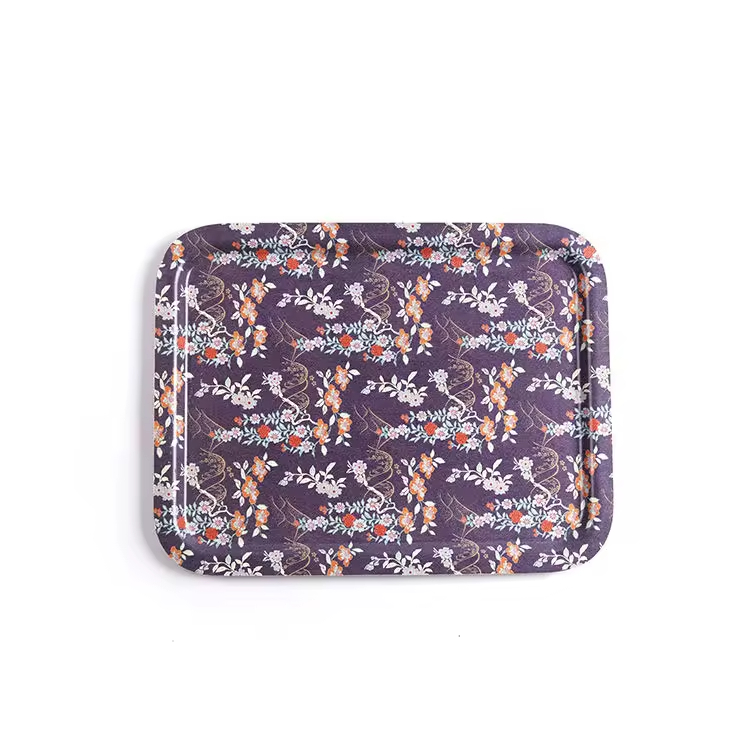 Custom Blumendruck Rolling Breakfast Serving Tablett