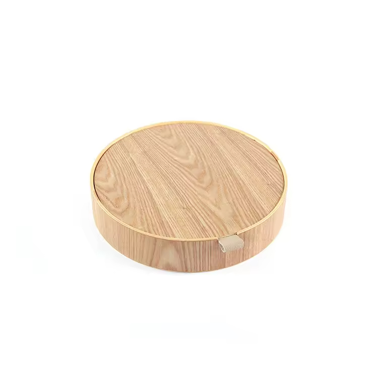 4 Slot Custom Logo Willow Walnuss Holz Bangel Uhr Aufbewahrung Schmuckschatulle mit Spiegel