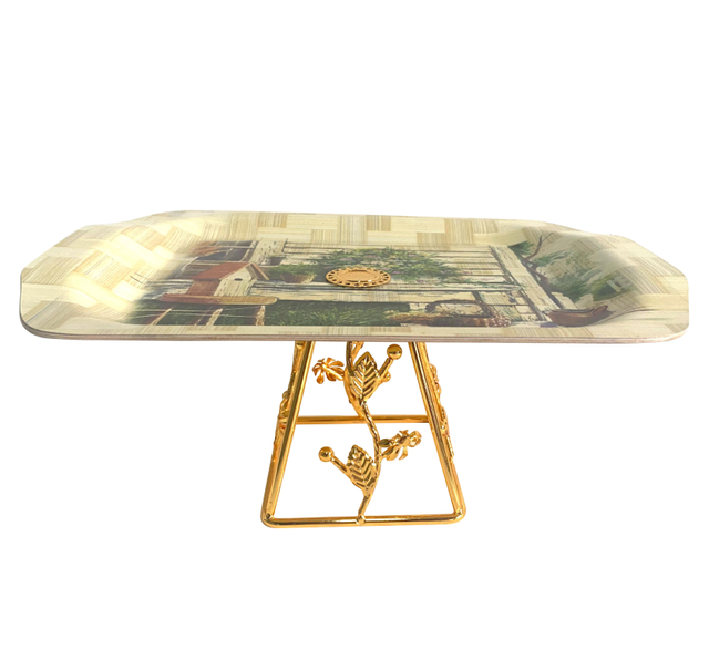 High-End-Rechteck-Serviertablett Tee Fruchtschale Einfache Wohnzimmer Dekorative Tablett