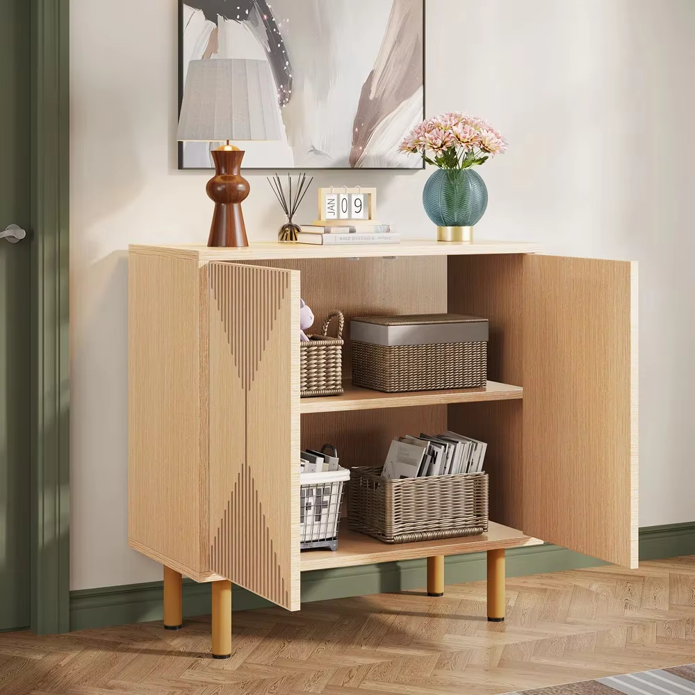 Elegant Modern Cabinet with Geometric Design