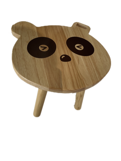 Panda-Bambus-Kinderhocker