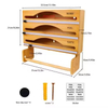 Roll -Wrap -Dispenser Küchenpackspender mit Cutter und Etiketten