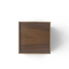Customisierte kleine schlichte Walnuss -Holzlack Vintage Square Luxury Servietten -Servietten -Tissue -Box