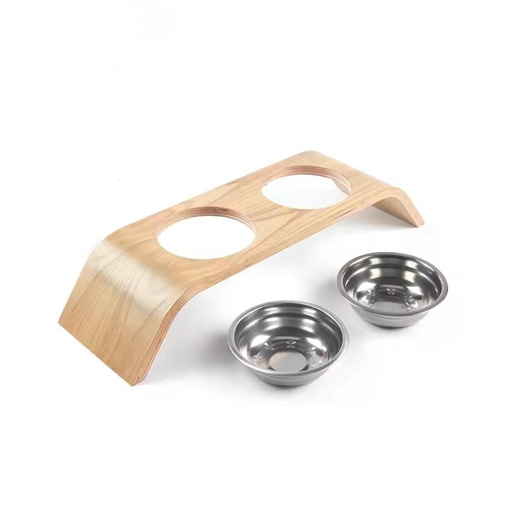 Haustier -Esstabelle 2 Abteile Haustier -Feeder