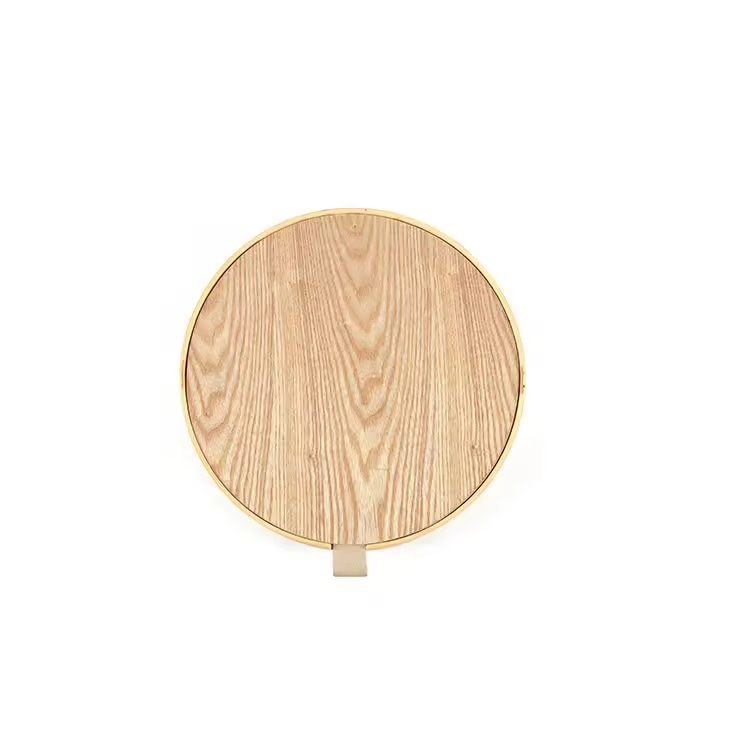 4 Slot Custom Logo Willow Walnuss Holz Bangel Uhr Aufbewahrung Schmuckschatulle mit Spiegel