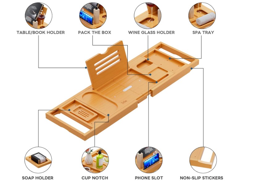  Premium -Badewanne Caddy