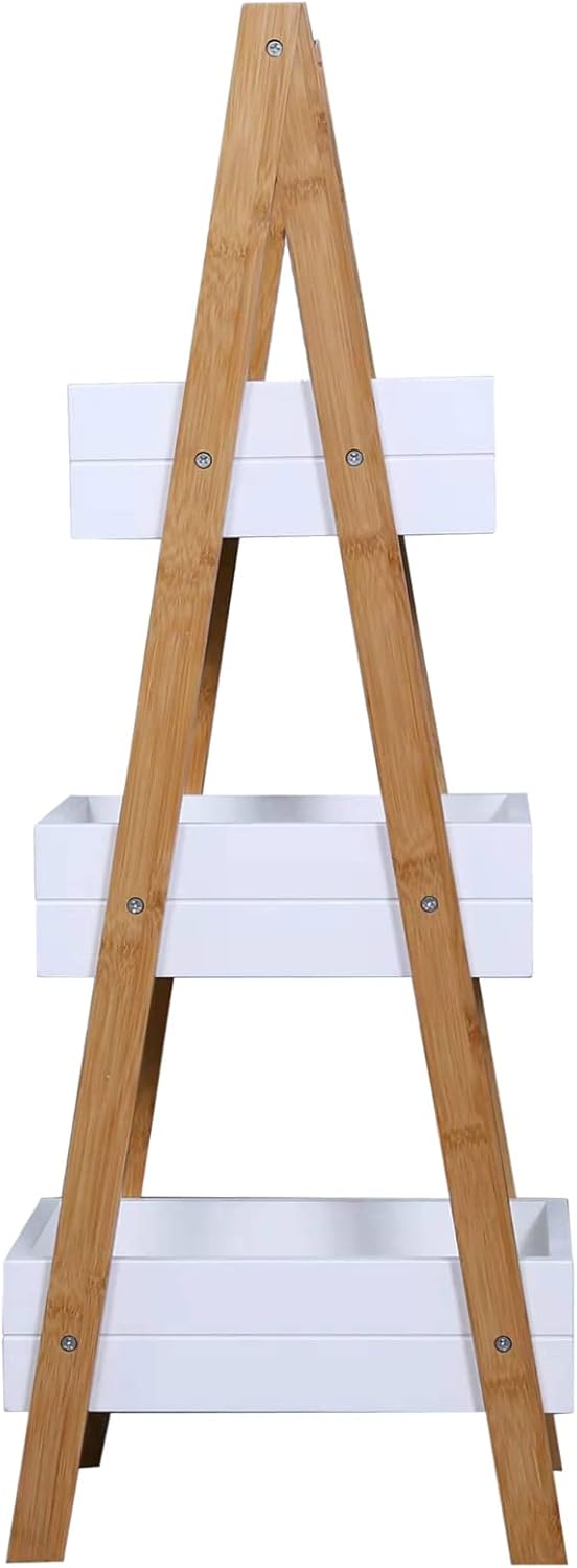 Beliebtes 3-stufiges Holzregal-Regal Bad Cornerregal